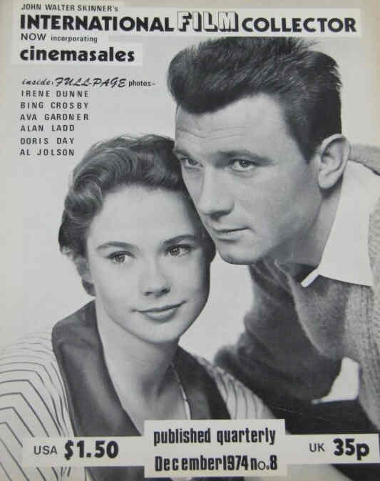 INTERNATIONAL FILM COLLECTOR magazine side cover Issue 8 December 1974