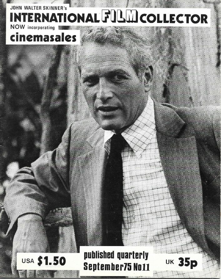INTERNATIONAL FILM COLLECTOR magazine side cover Issue 11 September 1975