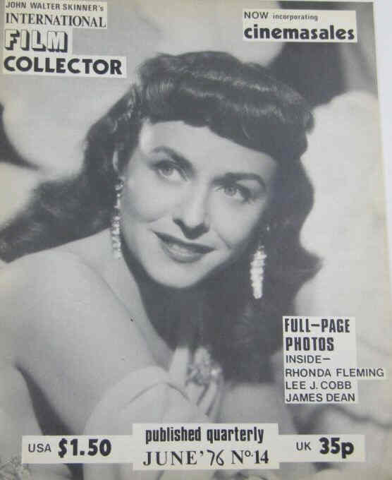 INTERNATIONAL FILM COLLECTOR magazine side cover Issue 14 June 1976