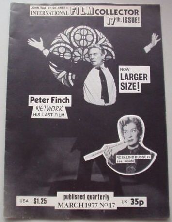 INTERNATIONAL FILM COLLECTOR magazine side cover Issue 17 March 1977