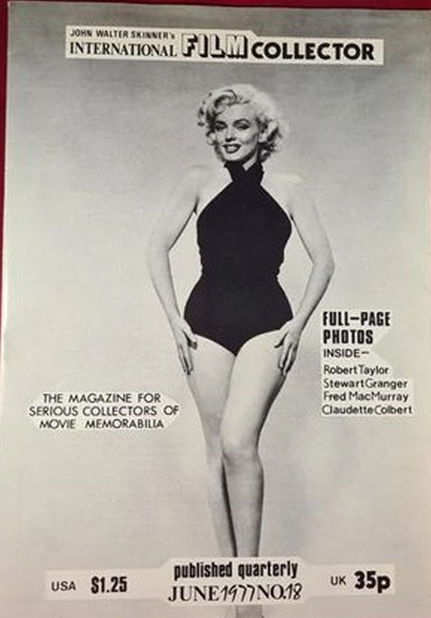 INTERNATIONAL FILM COLLECTOR magazine side cover Issue 18 June 1977
