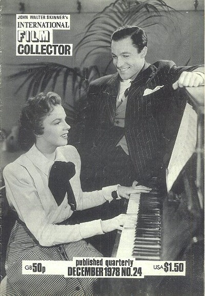 INTERNATIONAL FILM COLLECTOR magazine side cover Issue 24 December 1978