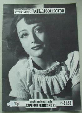 INTERNATIONAL FILM COLLECTOR magazine side cover Issue 31 September 1980