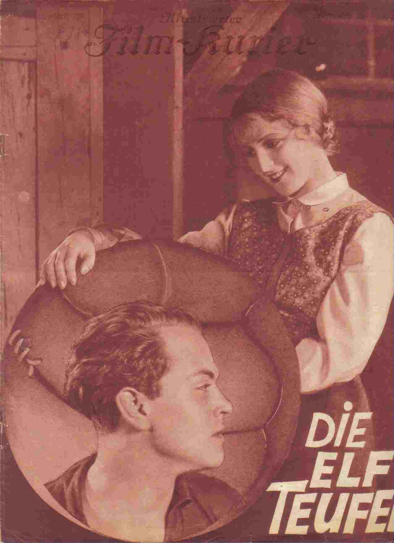 ILLUSTRIERTER FILM KURIER magazine side cover Issue 738   1927
