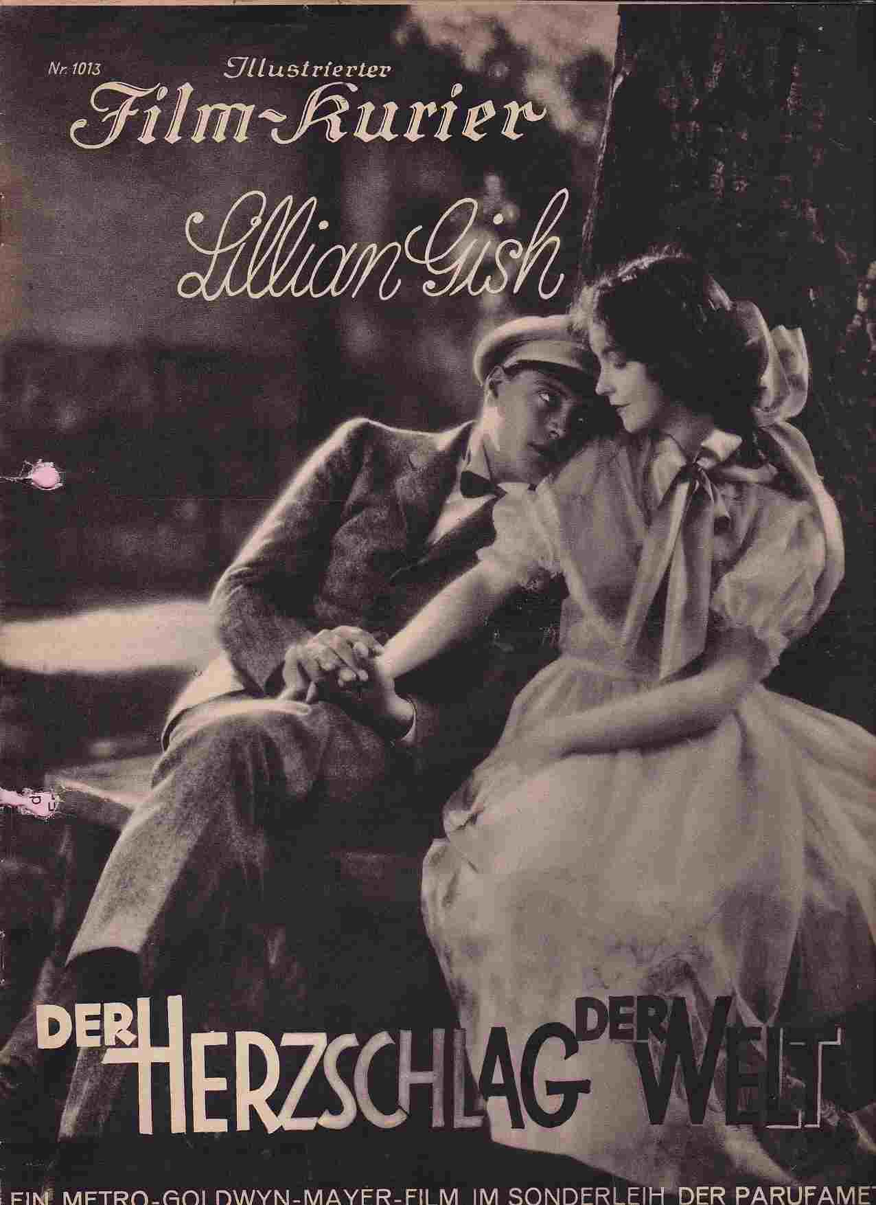 ILLUSTRIERTER FILM KURIER magazine side cover Issue 1013   1928