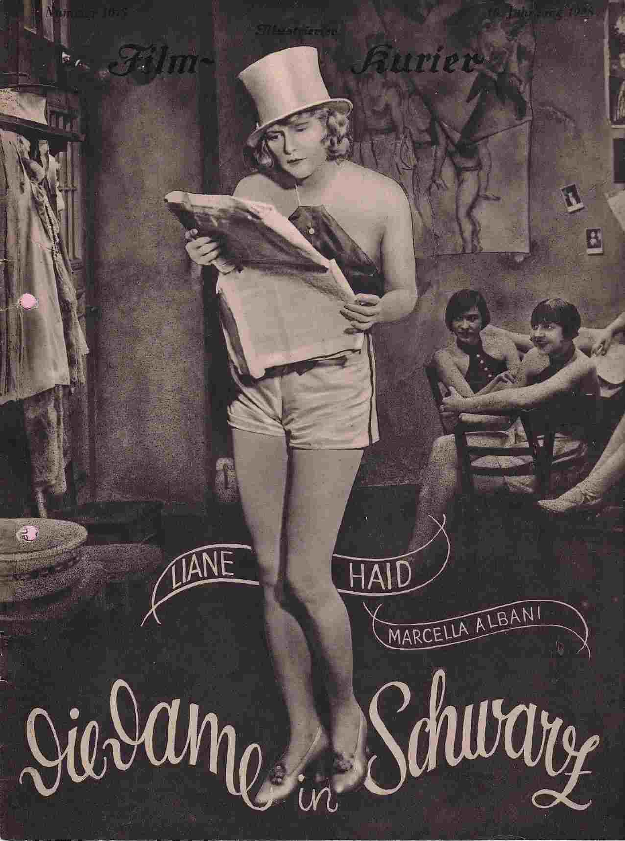 ILLUSTRIERTER FILM KURIER magazine side cover Issue 1015   1928
