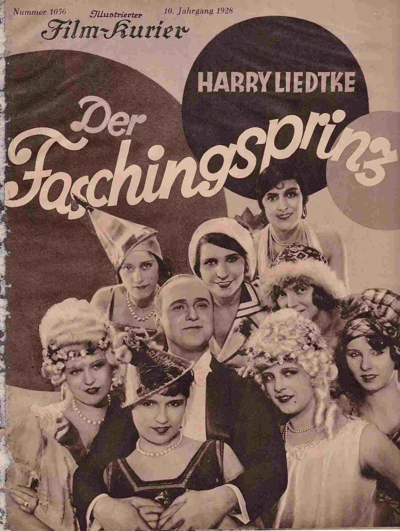 ILLUSTRIERTER FILM KURIER magazine side cover Issue 1056   1928