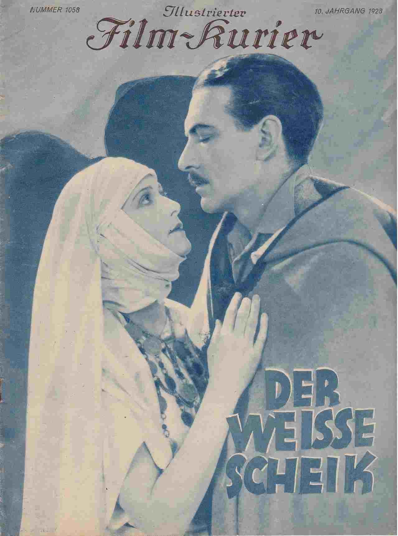 ILLUSTRIERTER FILM KURIER magazine side cover Issue 1058   1928