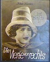 ILLUSTRIERTER FILM KURIER magazine side cover Issue 1060   1928