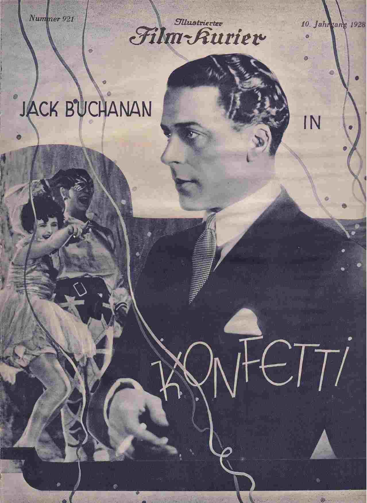 ILLUSTRIERTER FILM KURIER magazine side cover Issue 921   1928