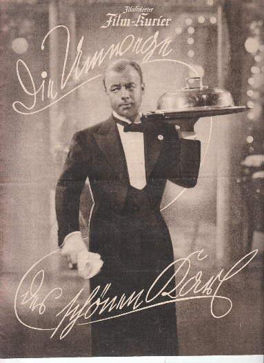 ILLUSTRIERTER FILM KURIER magazine side cover Issue 2730   1937