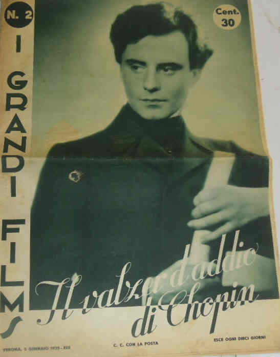 I GRANDI FILMS magazine side cover Issue 2 5 January 1935