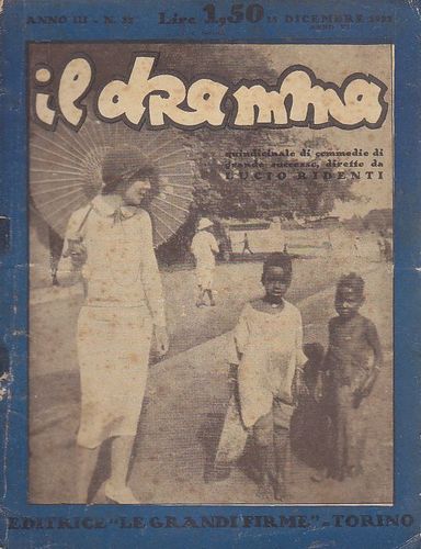 DRAMMA | IL magazine side cover Issue 32 15 December 1927