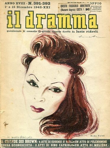 DRAMMA | IL magazine side cover Issue 391/392 1-15 December 1942