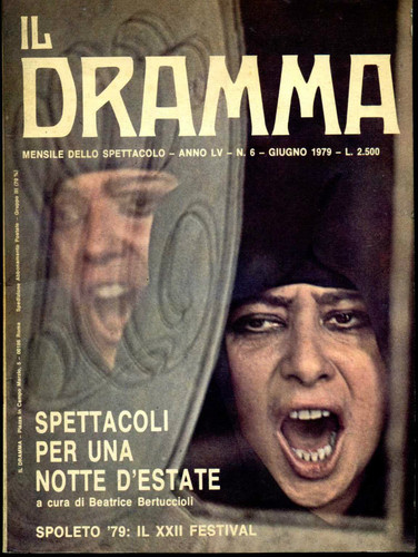 DRAMMA | IL magazine side cover Issue 6 June 1979