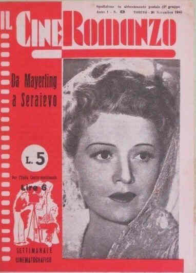 IL CINE ROMANZO magazine side cover Issue 8 30 November 1945