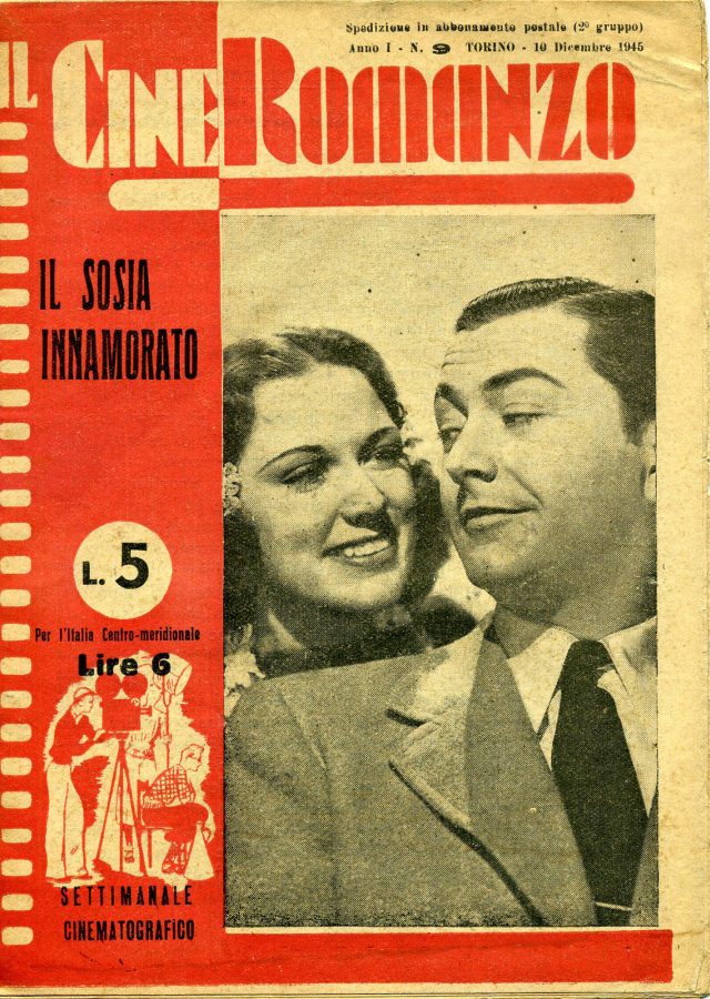 IL CINE ROMANZO magazine side cover Issue 9 10 December 1945