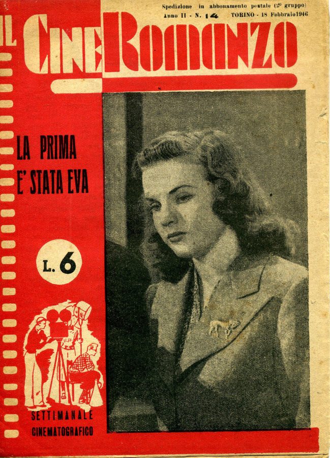 IL CINE ROMANZO magazine side cover Issue 14 18 February 1946