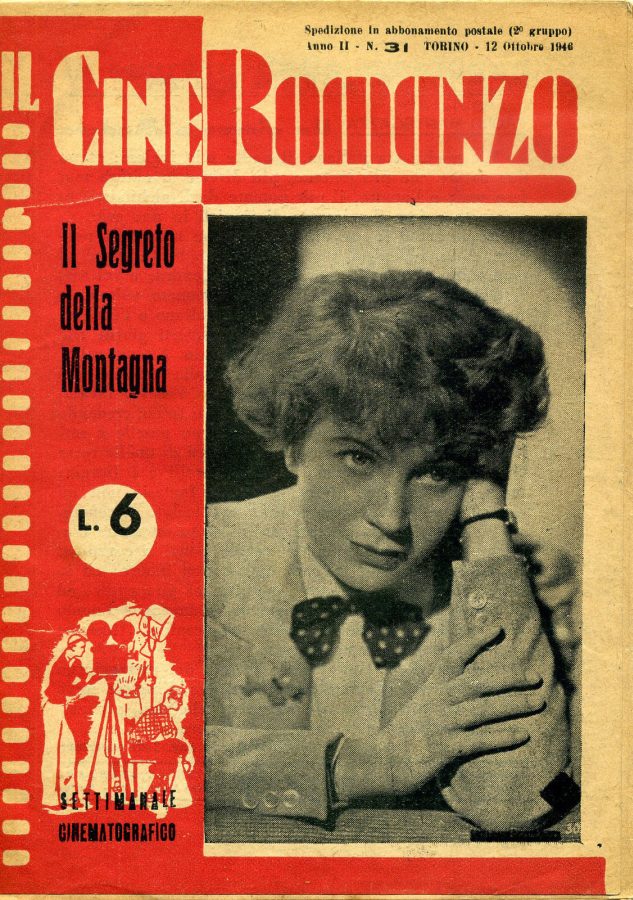 IL CINE ROMANZO magazine side cover Issue 31 12 October 1946