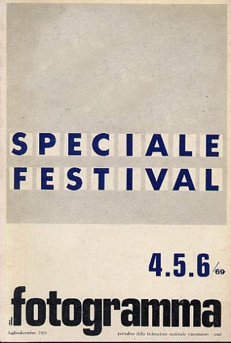 FOTOGRAMMA | IL magazine side cover Issue 4/5/6 July/December 1969