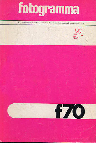 FOTOGRAMMA | IL magazine side cover Issue 1 January/February 1970