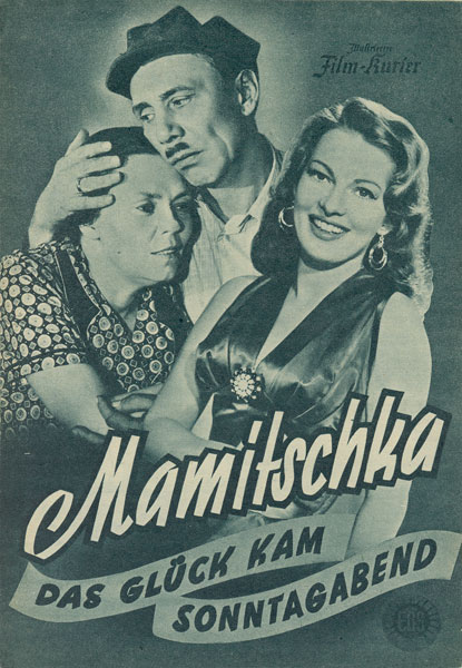 ILLUSTRIERTER FILM-KURIER (At after 1945) magazine side cover Issue 2464  