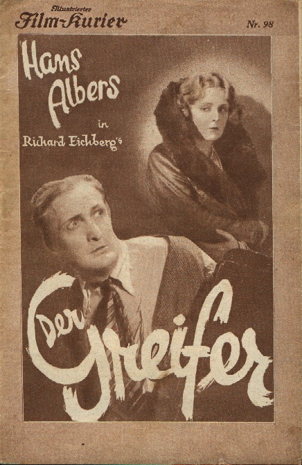 ILLUSTRIERTER FILM-KURIER (At) magazine side cover Issue 98  1930