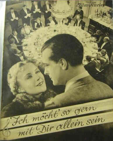 ILLUSTRIERTER FILM KURIER magazine side cover Issue 2704  1937