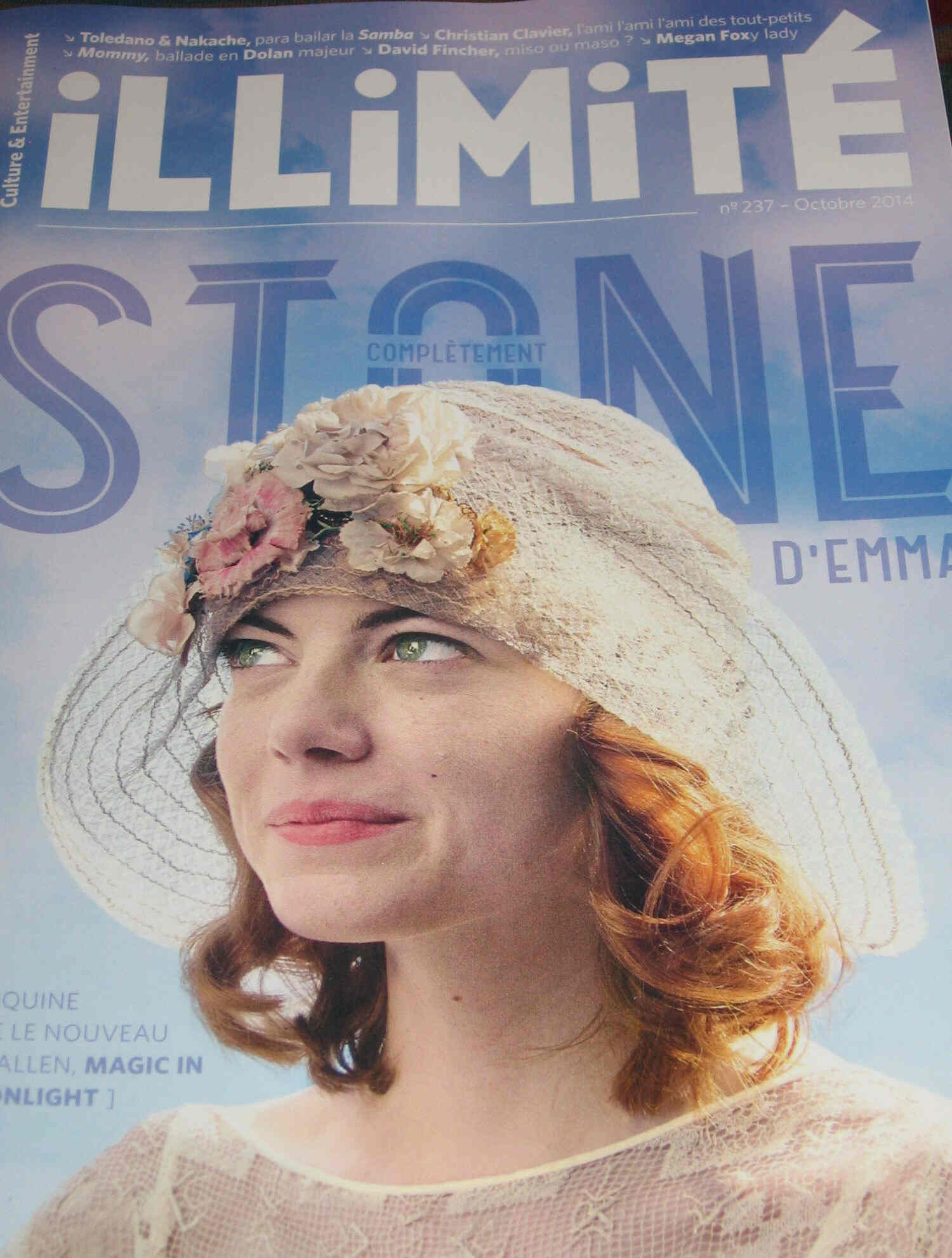 ILLIMITE magazine side cover Issue 237 October 2014