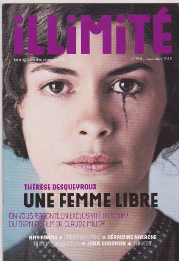 ILLIMITE magazine side cover Issue 216 November 2012