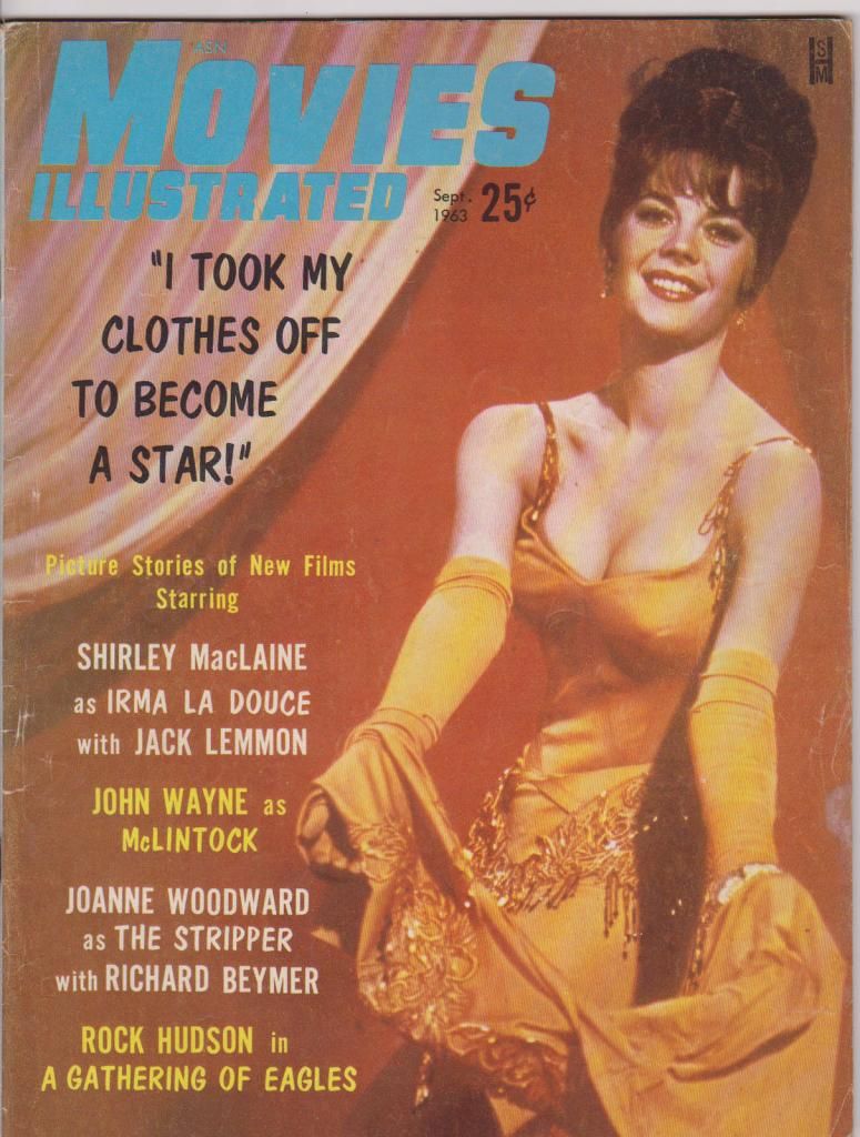 MOVIES ILLUSTRATED magazine side cover September 1963