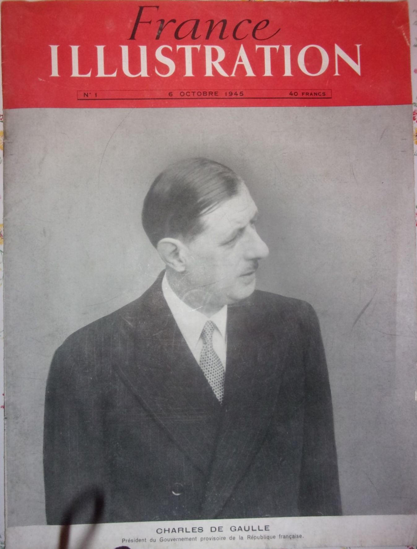 ILLUSTRATION magazine side cover Issue 1 6 October 1945