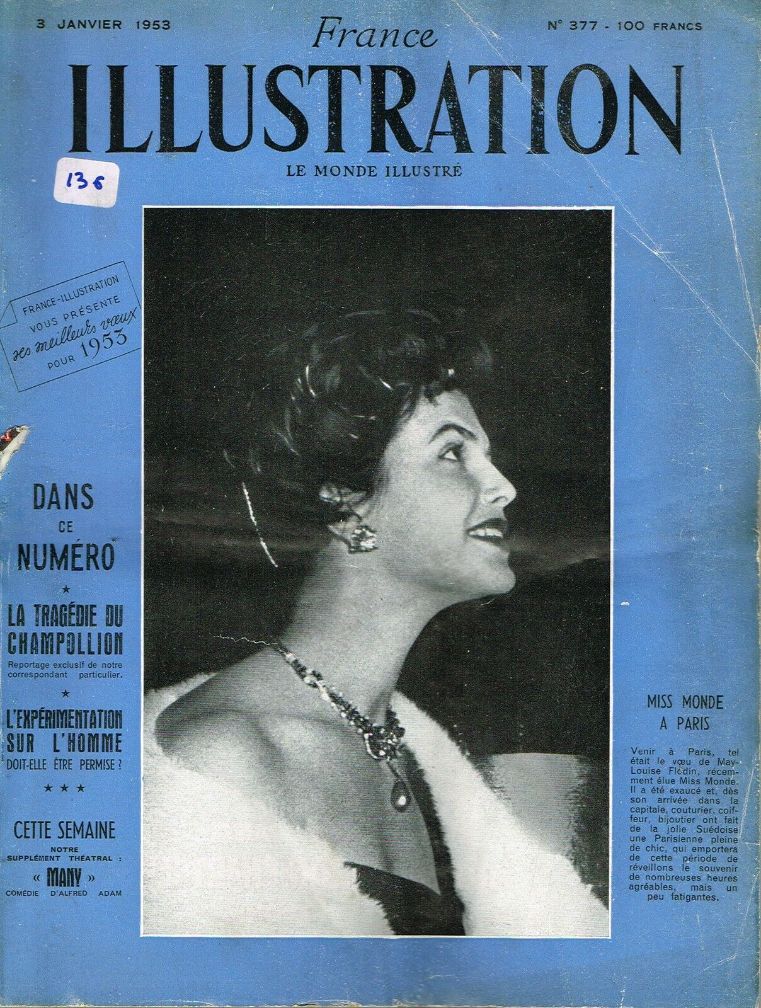 ILLUSTRATION magazine side cover Issue 377 3 January 1953