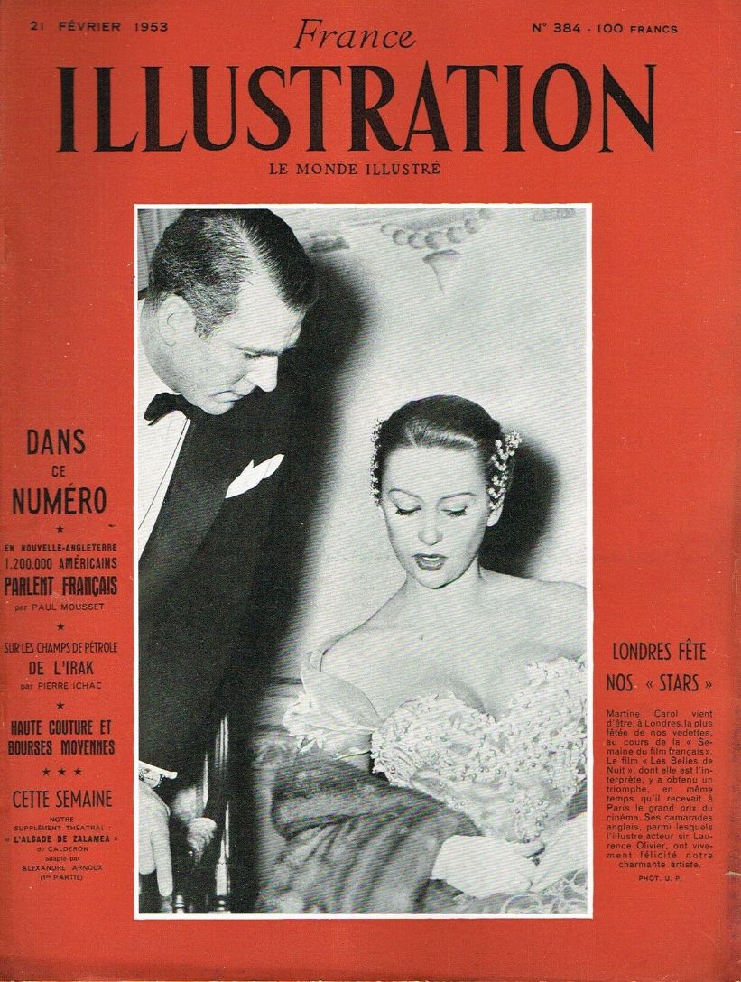 ILLUSTRATION magazine side cover Issue 384 21 February 1953