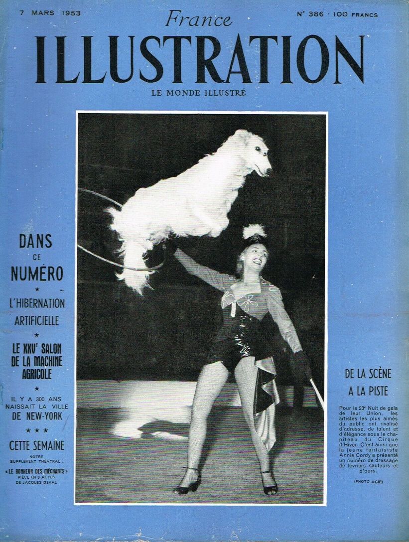 ILLUSTRATION magazine side cover Issue 386 7 March 1953