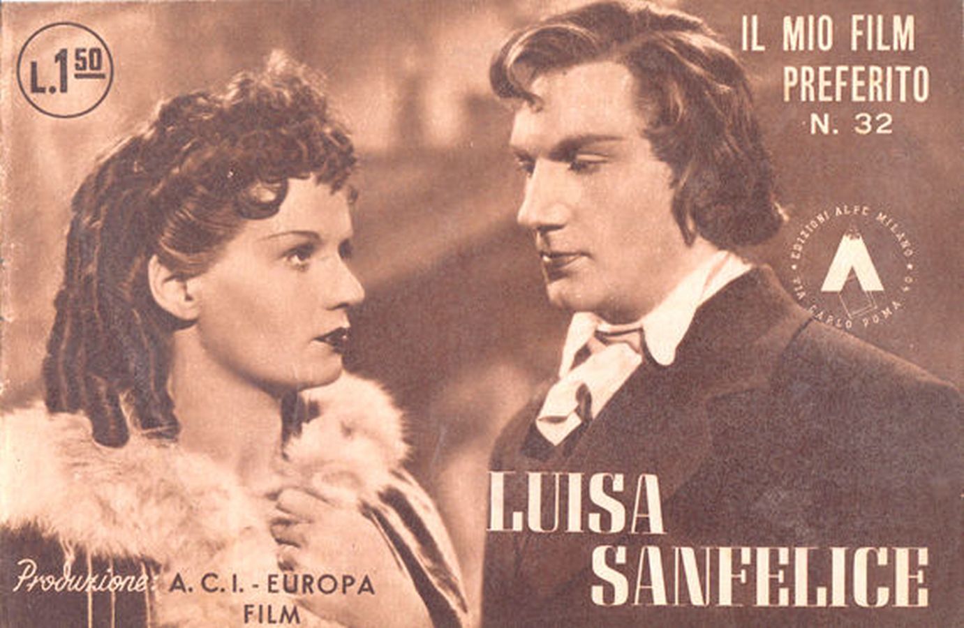 MIO FILM PREFERITO | IL magazine side cover Issue 32   1942