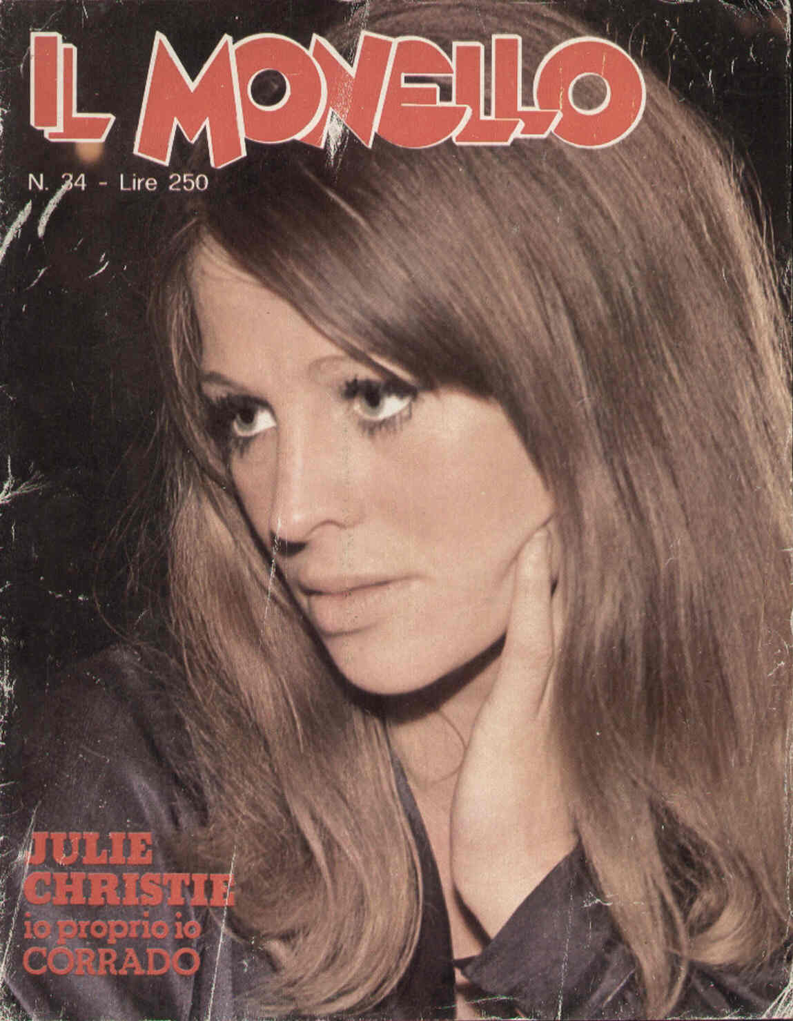 IL MONELLO magazine side cover Issue 34 21 August 1975