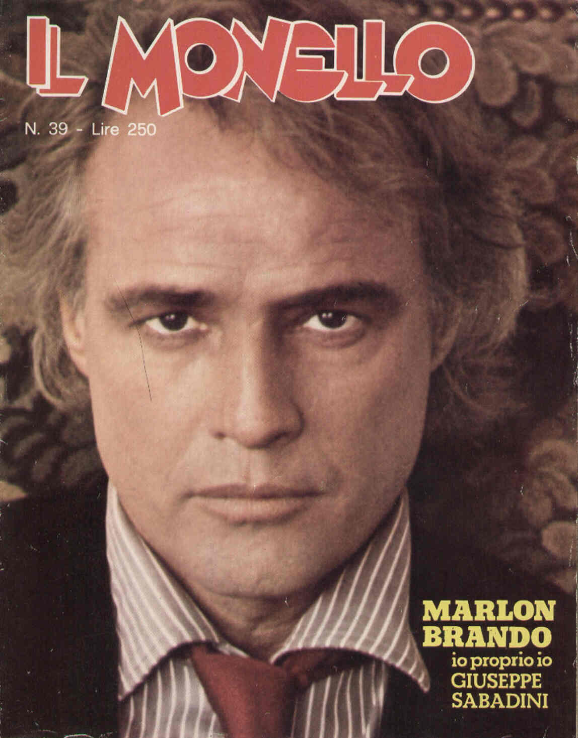 IL MONELLO magazine side cover Issue 39 25 September 1975