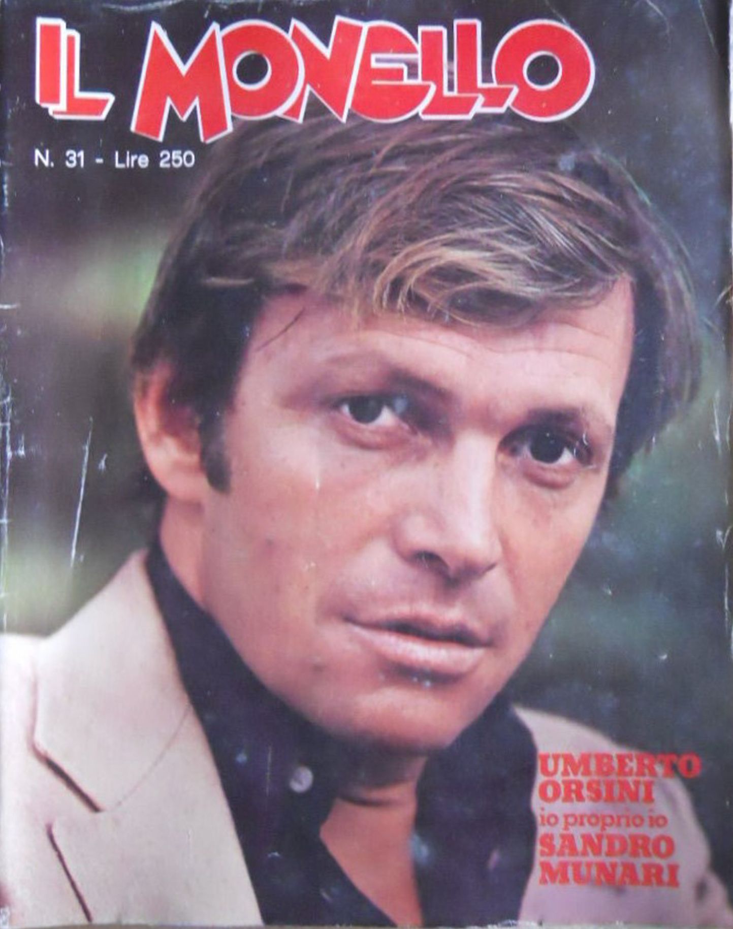 IL MONELLO magazine side cover Issue 31  1975