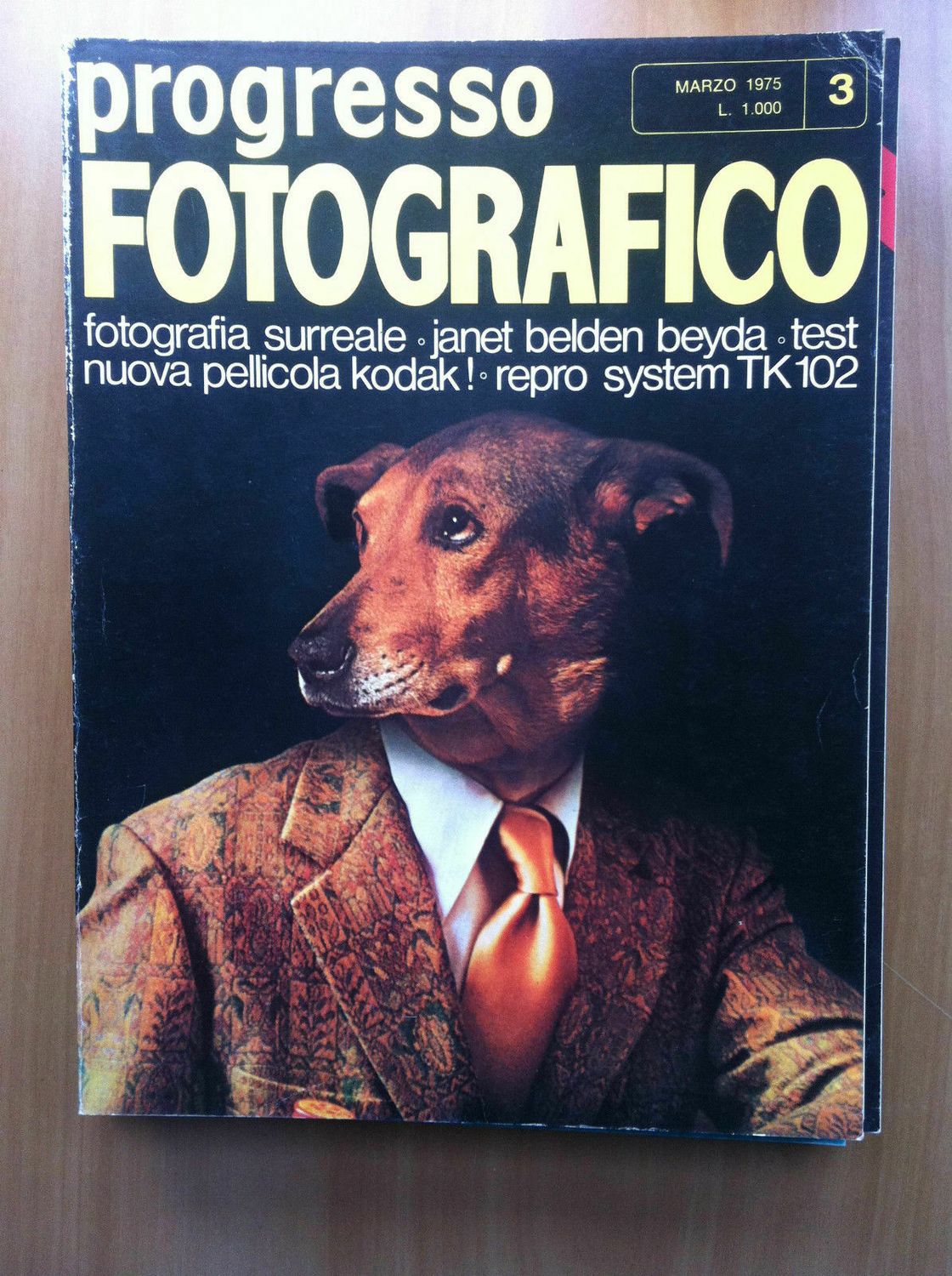 PROGRESSO FOTOGRAFICO magazine side cover  March 1975