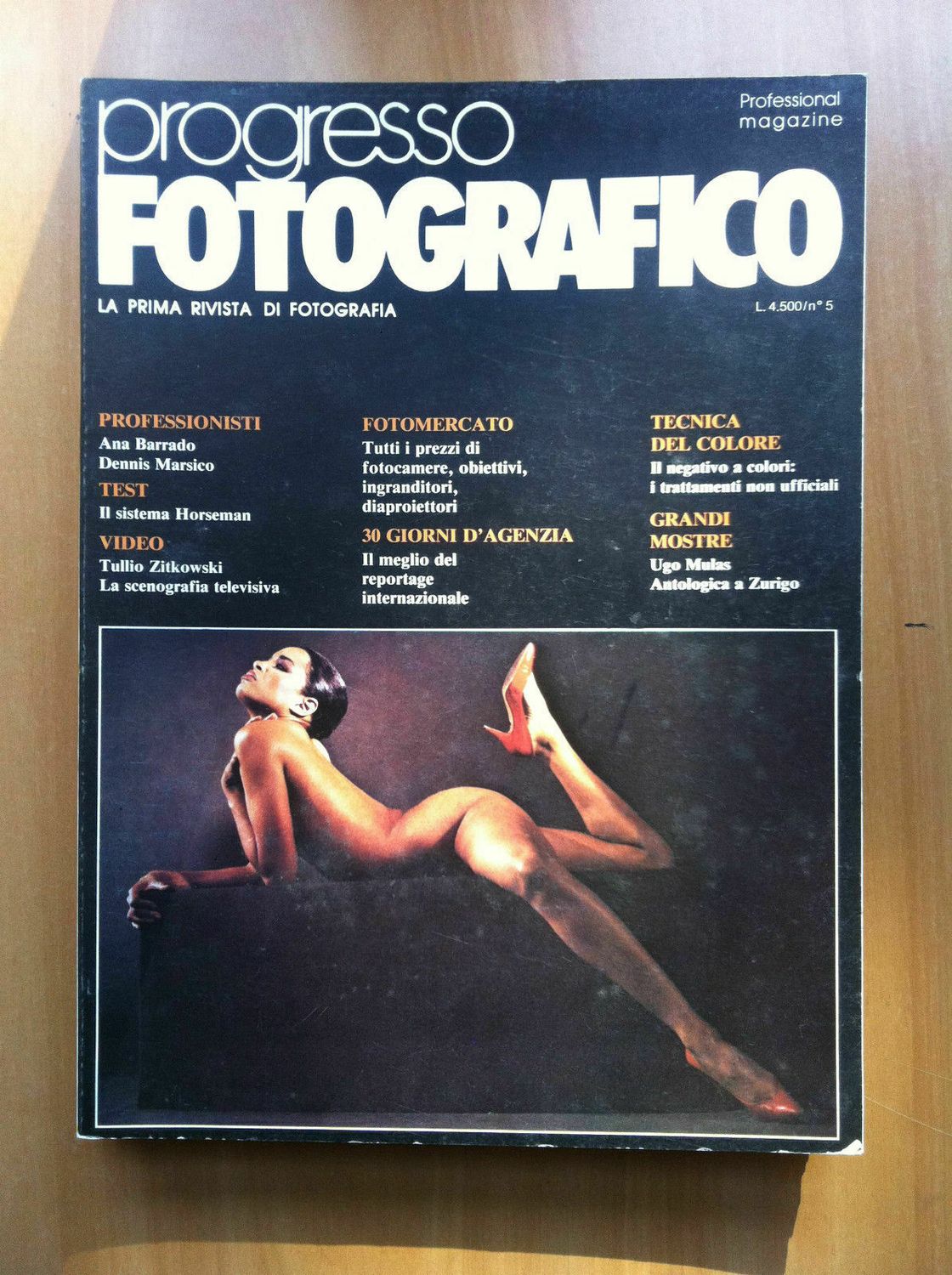 PROGRESSO FOTOGRAFICO magazine side cover  May 1985