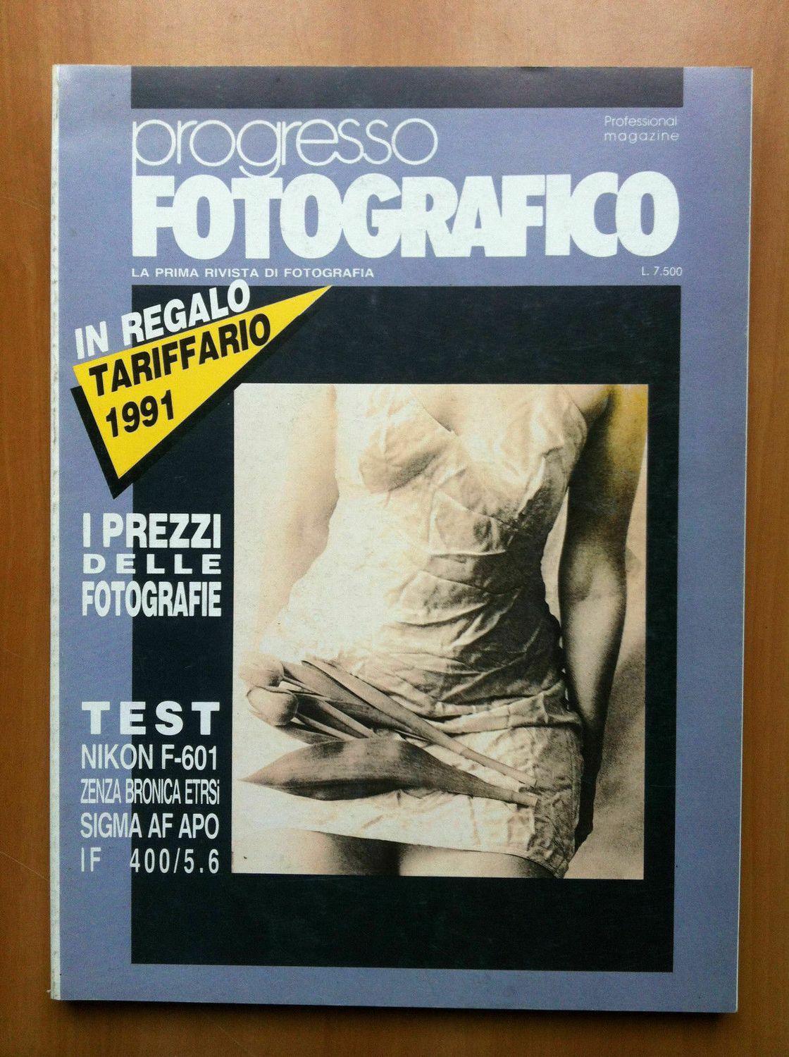 PROGRESSO FOTOGRAFICO magazine side cover  March 1991