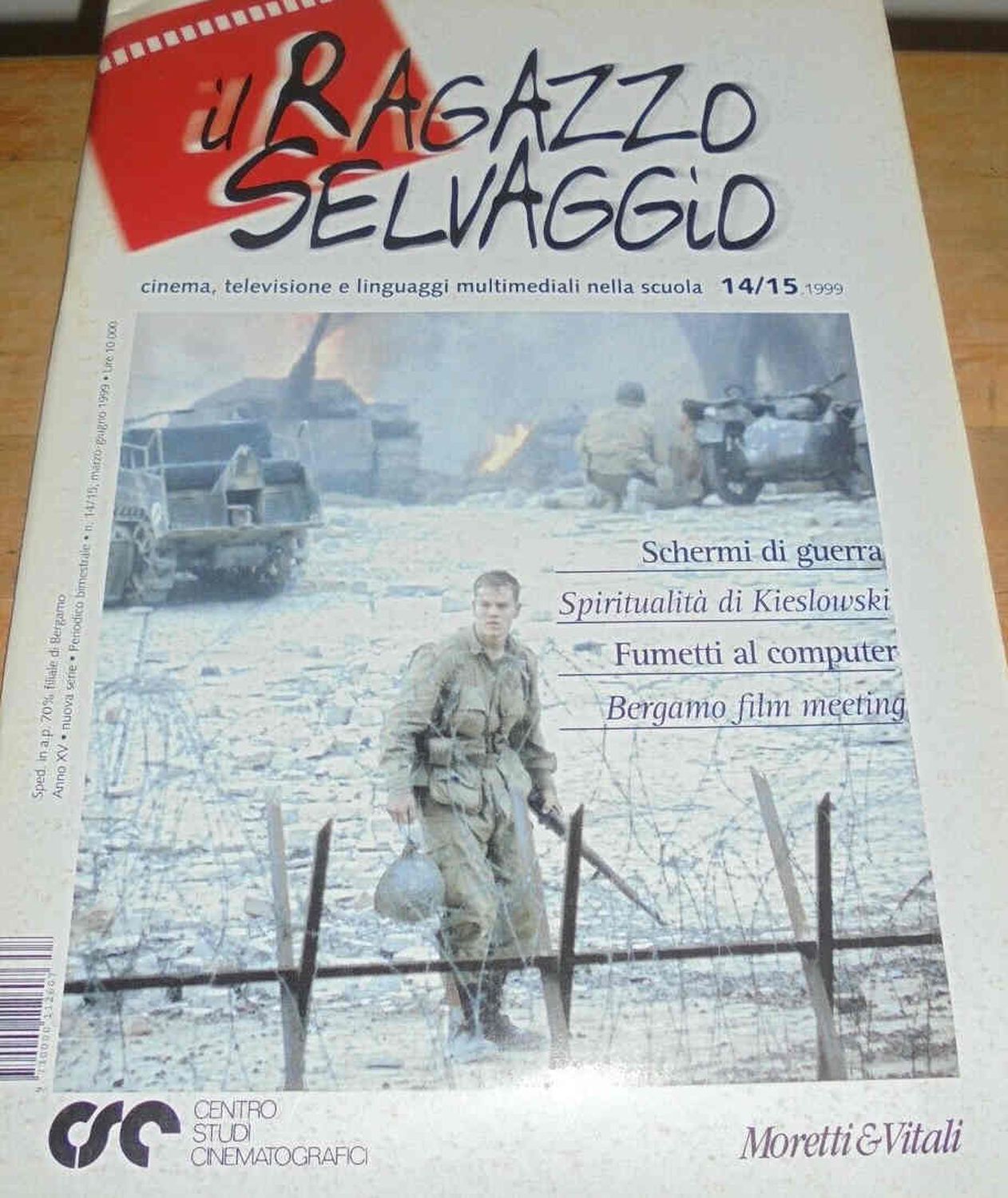 RAGAZZO SELVAGGIO | IL magazine side cover Issue 14-15  March/June 1999