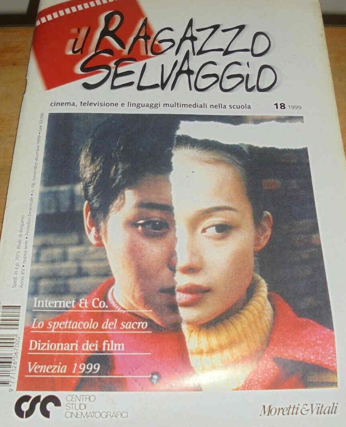 RAGAZZO SELVAGGIO | IL magazine side cover Issue 18  November/December 1999