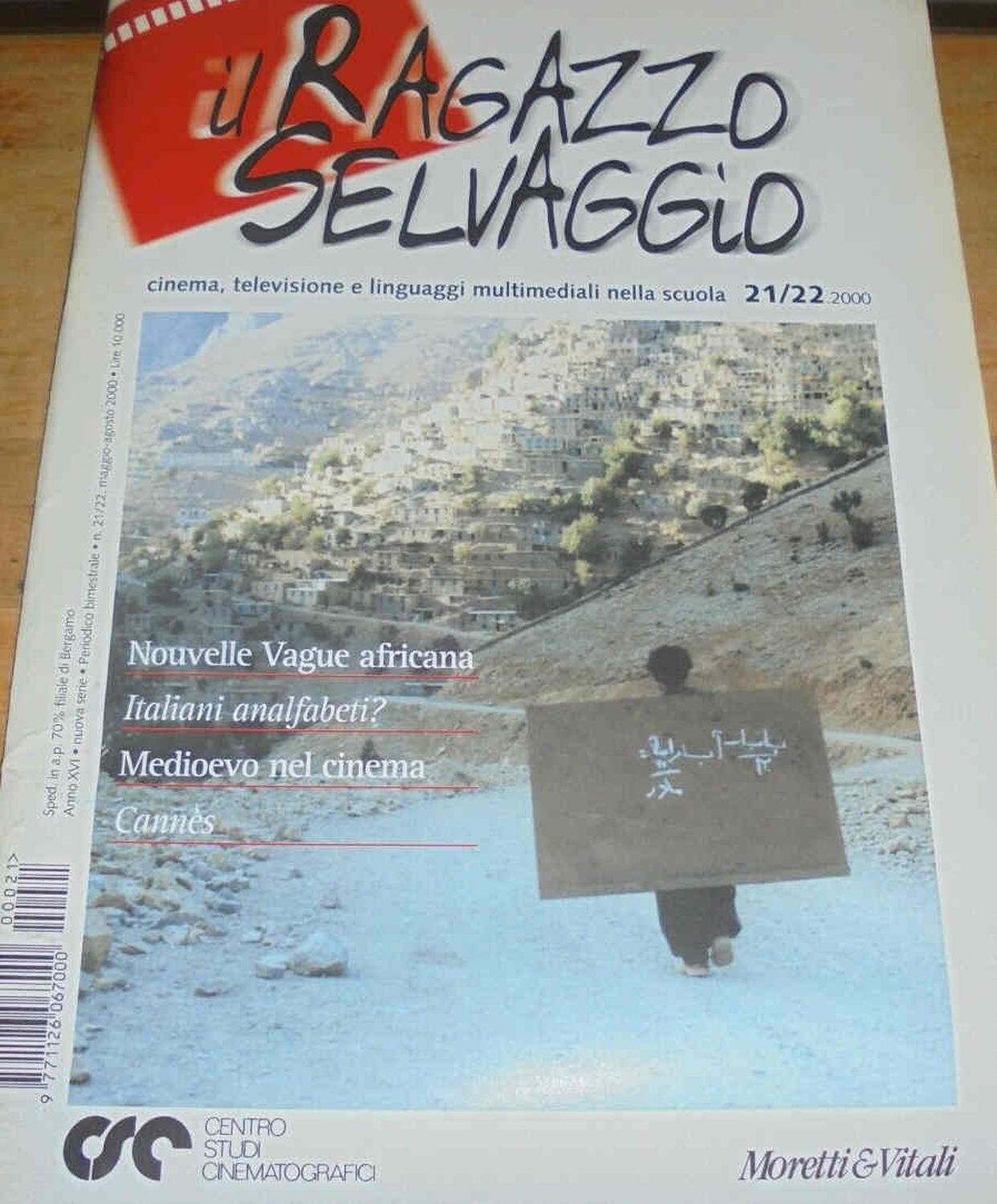 RAGAZZO SELVAGGIO | IL magazine side cover Issue 21-2  May/August 2000