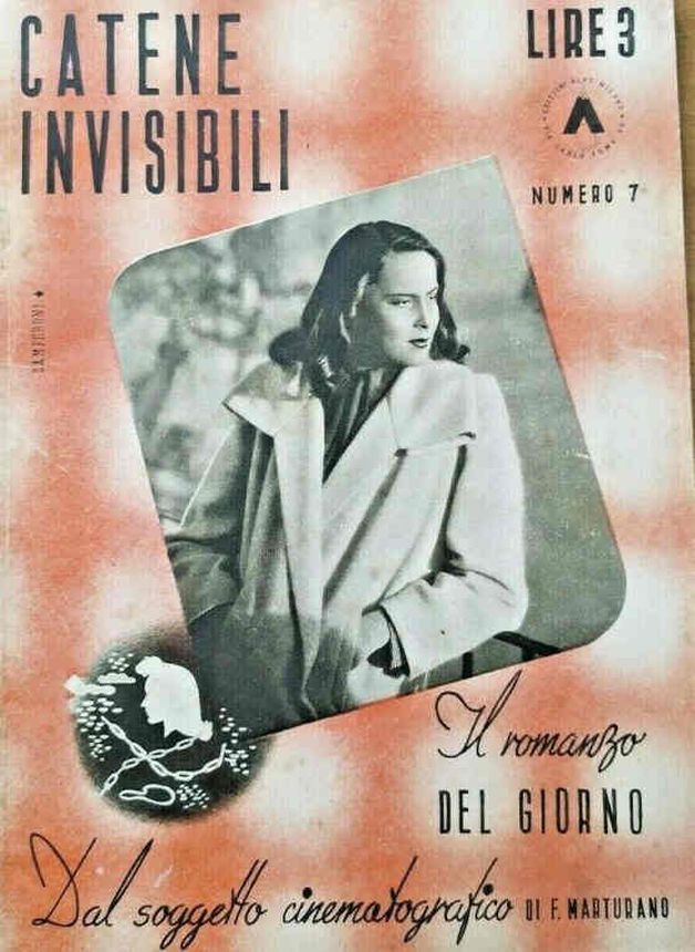 IL ROMANZO DEL GIORNO magazine side cover Issue 7 25 July 1942
