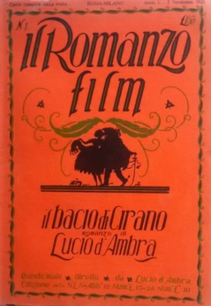 ROMANZO FILM | IL magazine side cover Issue 1 7 November 1920