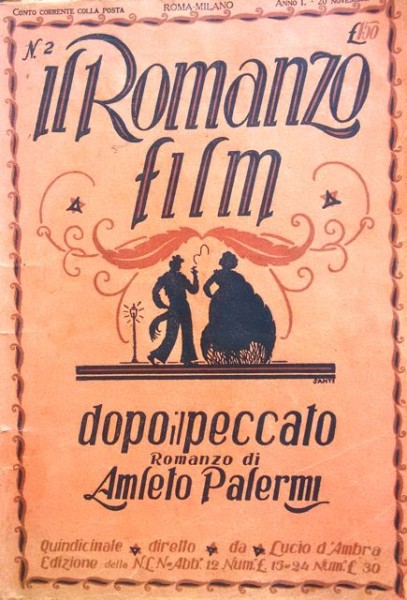 ROMANZO FILM | IL magazine side cover Issue 2 20 November 1920