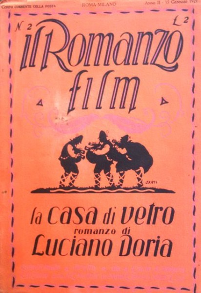 ROMANZO FILM | IL magazine side cover Issue 2 15 January 1921