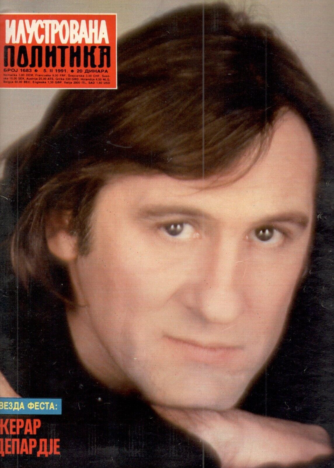ILUSTROVANA POLITIKA magazine side cover Issue 1683 5 February 1991